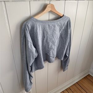 Fabletics Gray Long Sleeve Top